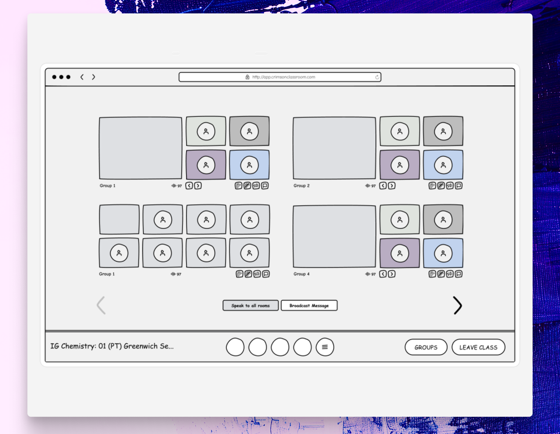 Team Room Monitoring design