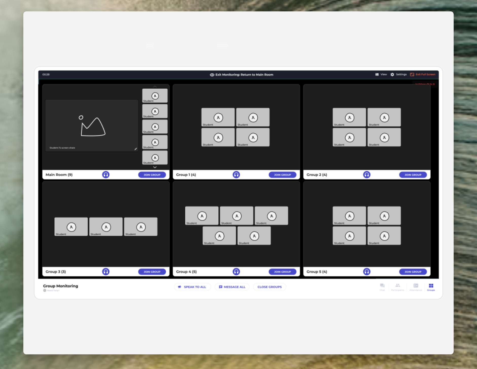 Team Room Monitoring design