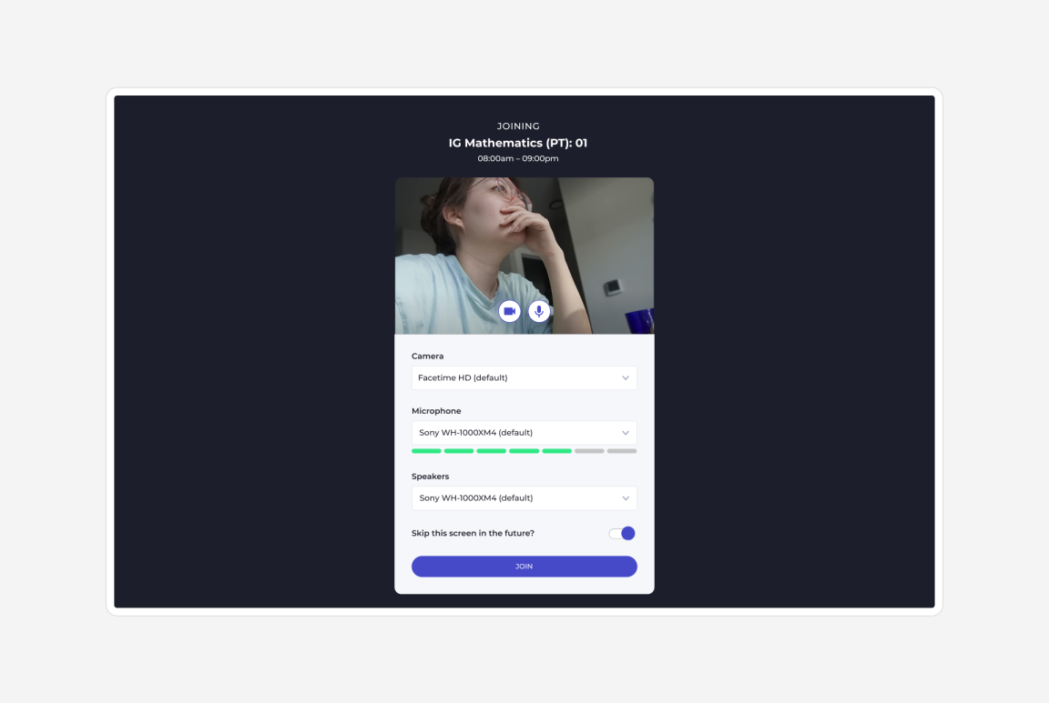 Attendance overlay design
