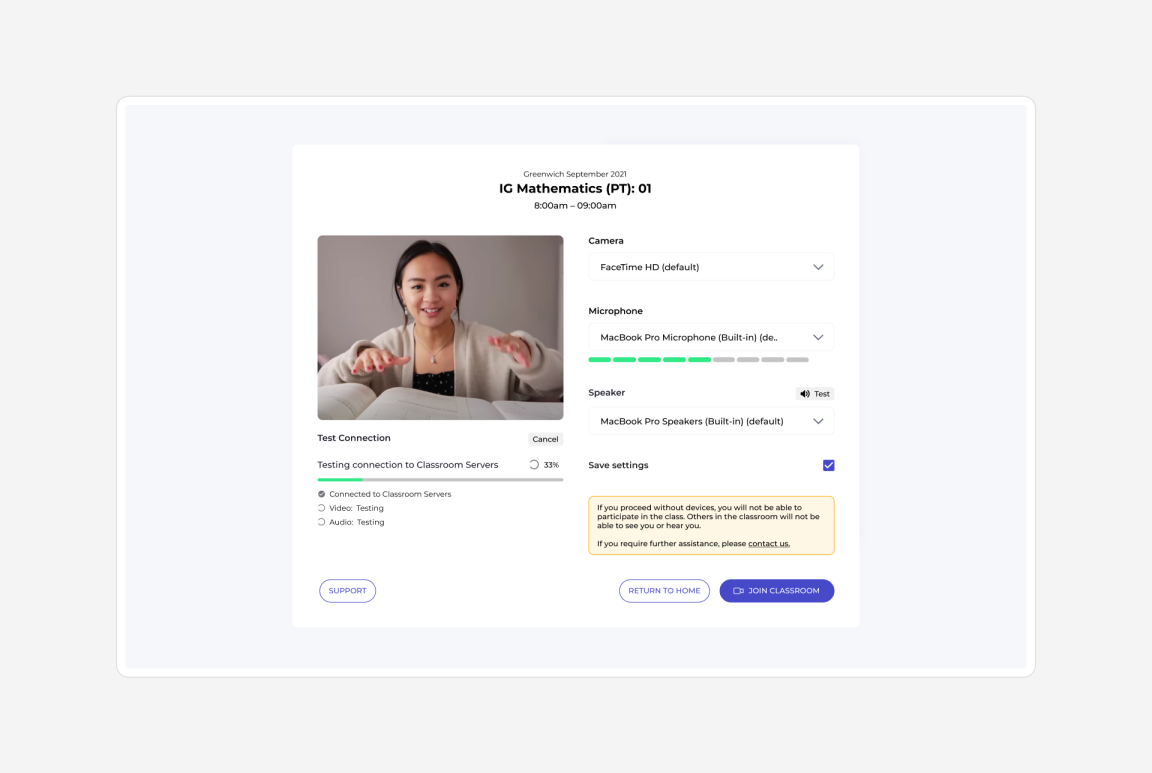 Attendance notification design